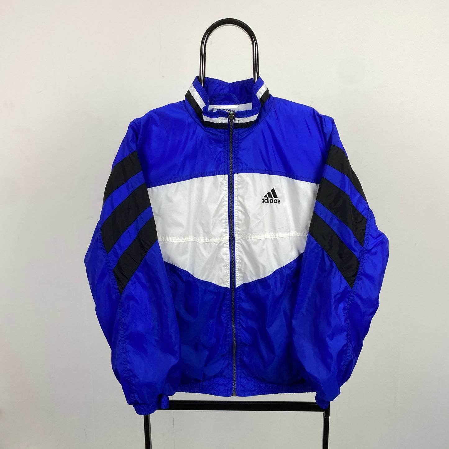 90s Adidas Windbreaker Jacket Blue XL