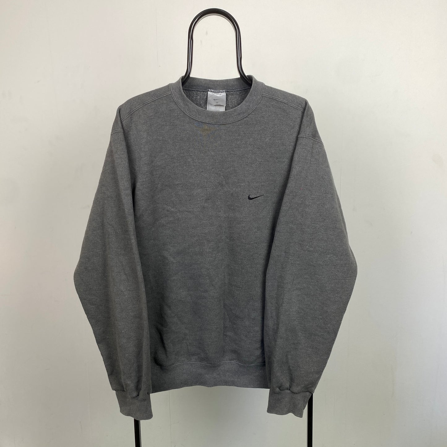 00s Nike Heavyweight Sweatshirt Grey Medium