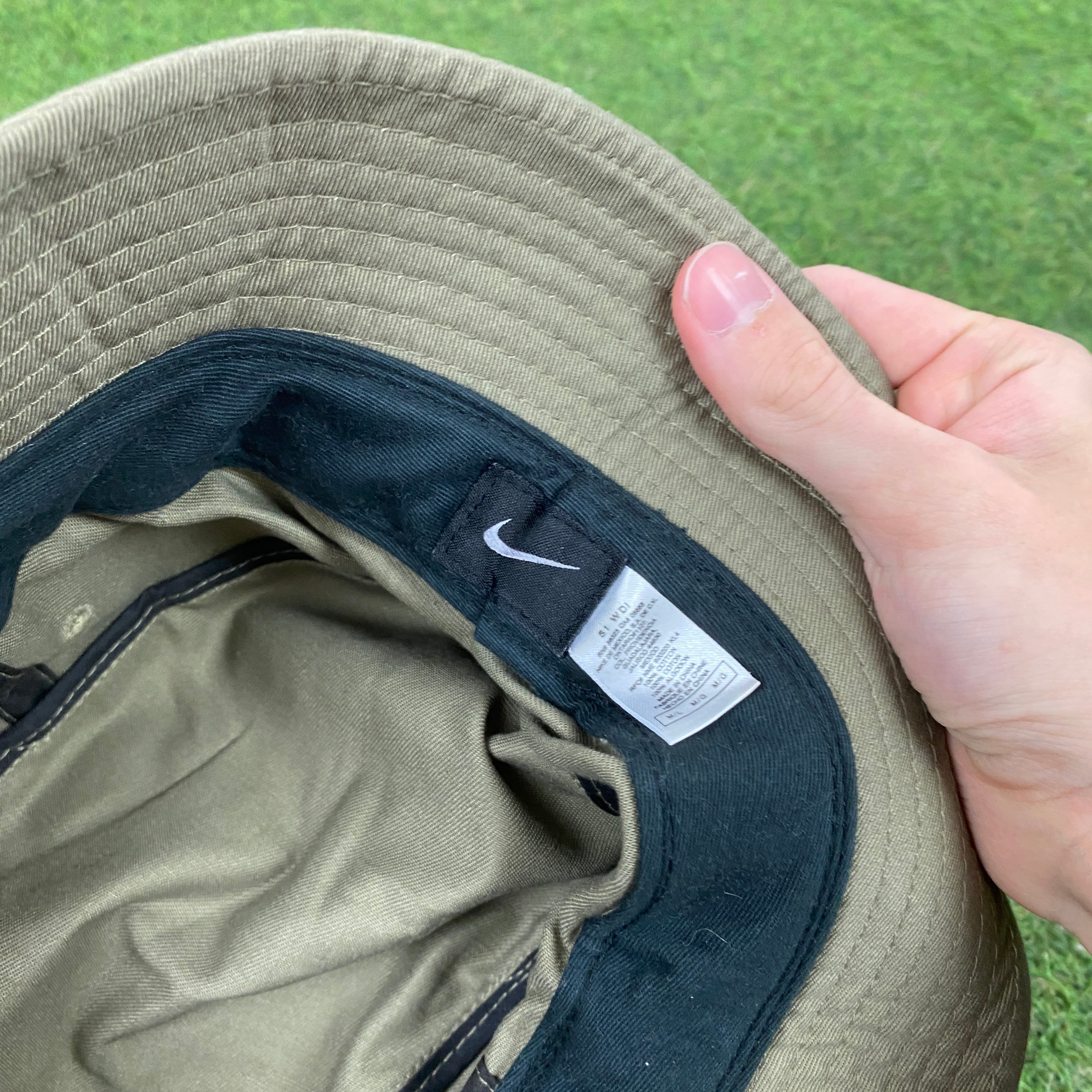 00s Nike Bucket Hat Green Brown