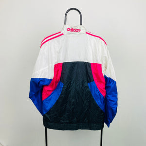 90s Adidas Windbreaker Jacket White Small