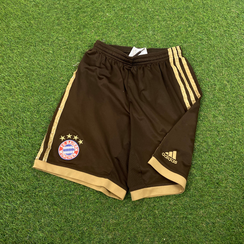 00s Adidas Bayern Munich Shorts Brown XS