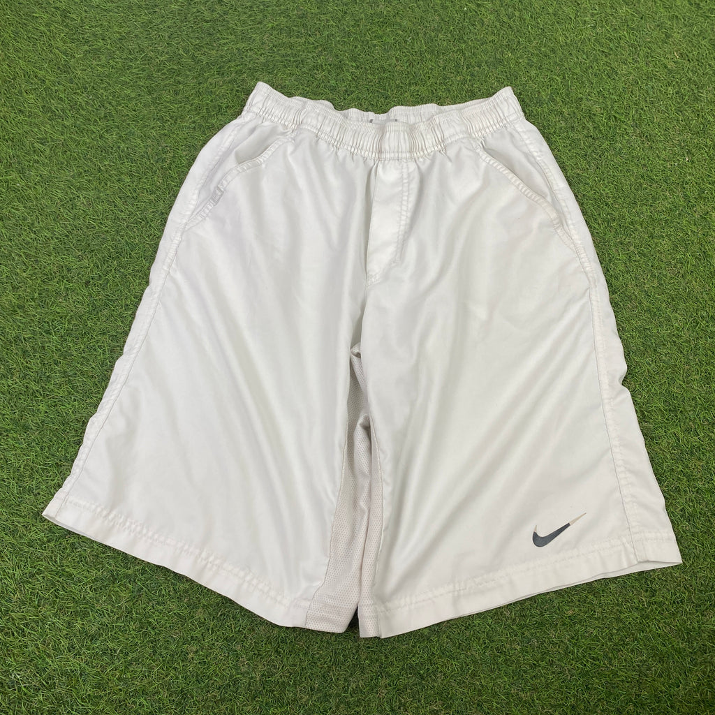00s Nike Tennis Shorts White Small