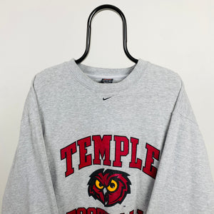 90s Nike Team Temple Football Sweatshirt Grey XXL