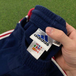90s Adidas Cotton Shorts Blue Large