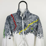 90s Adidas Stefan Edberg Windbreaker Jacket White XL
