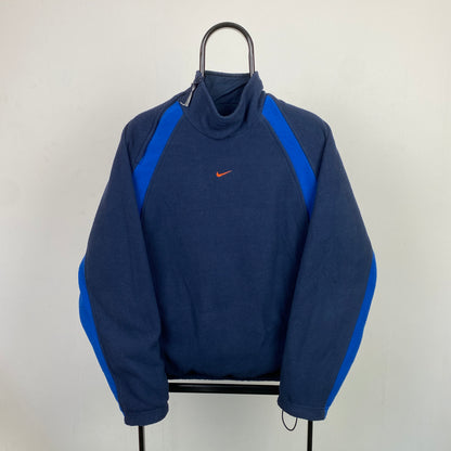 90s Nike Reversible Side Winder Sweatshirt Blue Small