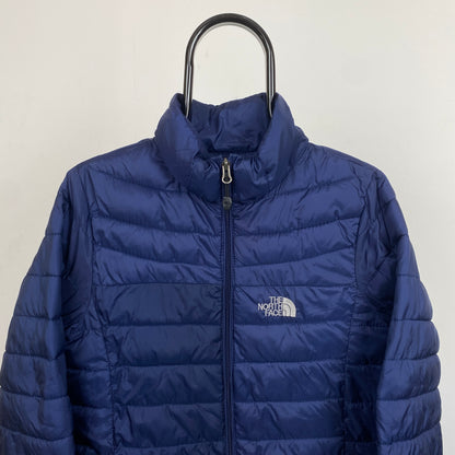 Retro Puffer Jacket Blue Small