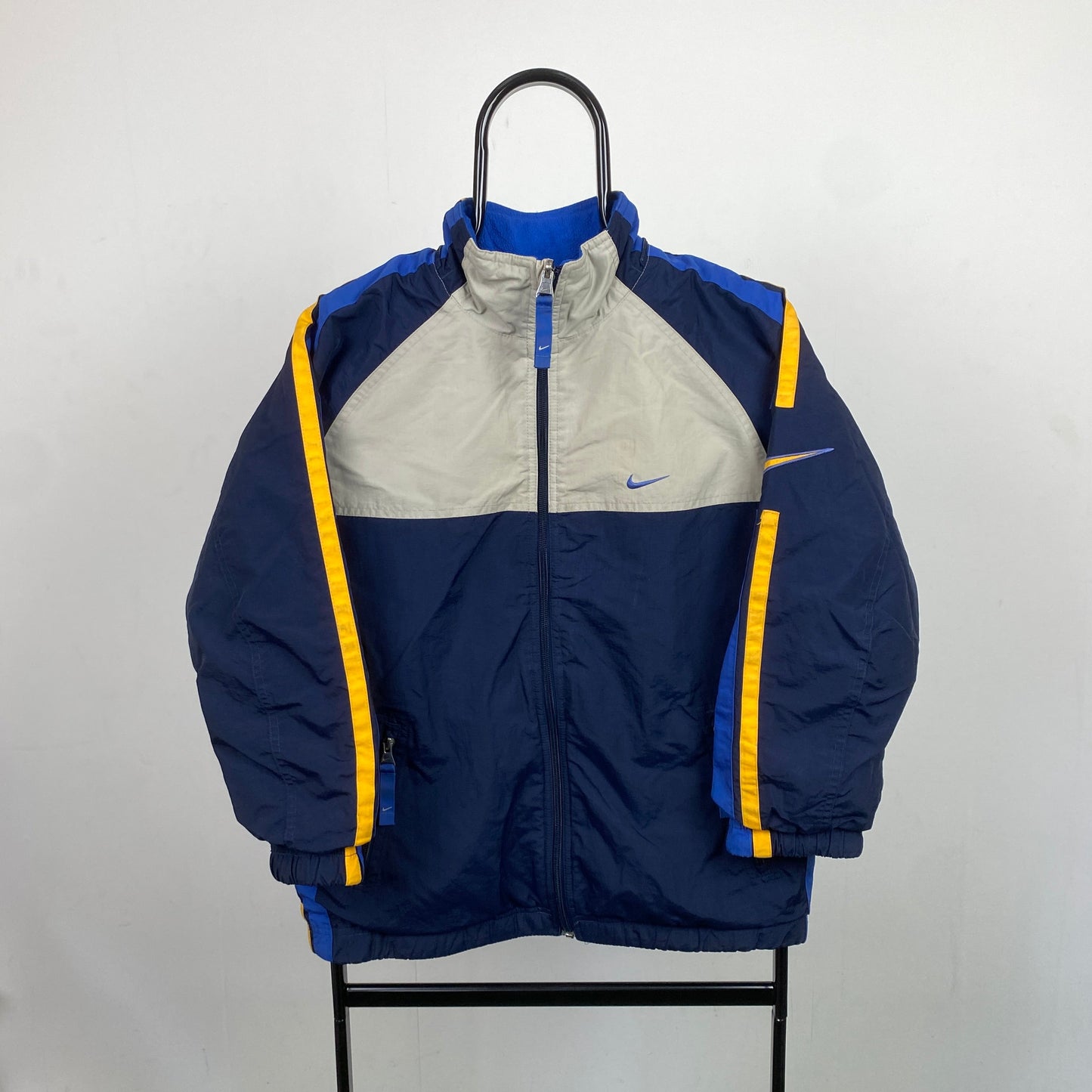 90s Nike Reversible Puffer Jacket Blue XS