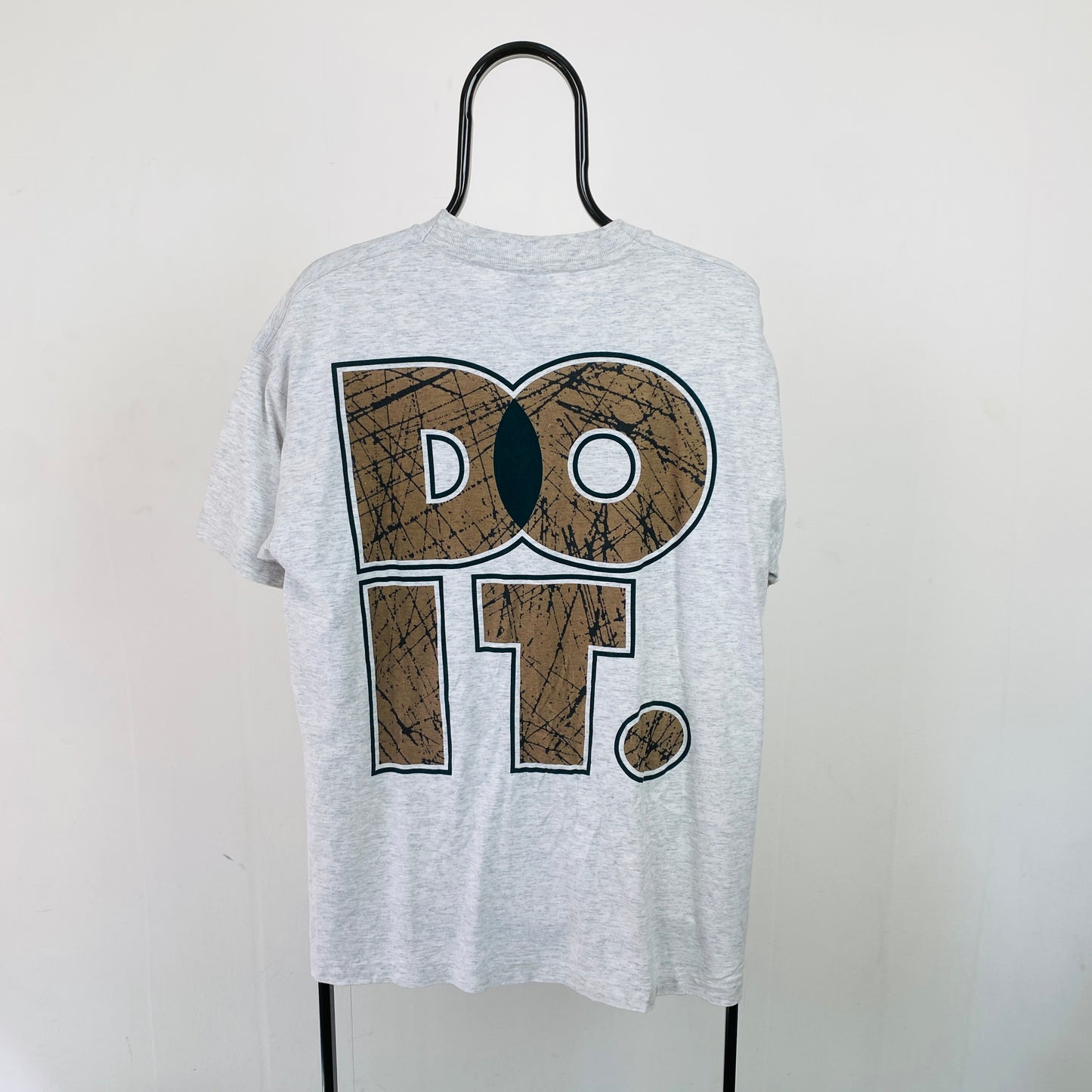 90s Nike Just Do It T-Shirt Grey Medium