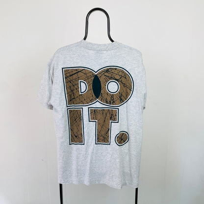 90s Nike Just Do It T-Shirt Grey Medium