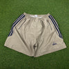 90s Adidas Zip Pocket Shorts Brown XL
