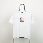 Retro 00s Stussy T-Shirt White Medium