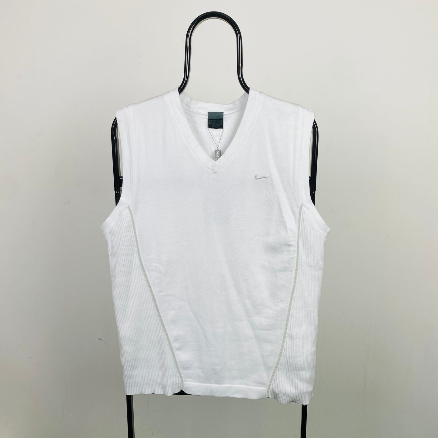 00s Nike Sweater Vest Sweatshirt White Small