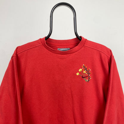 00s Nike Sweatshirt Red XS