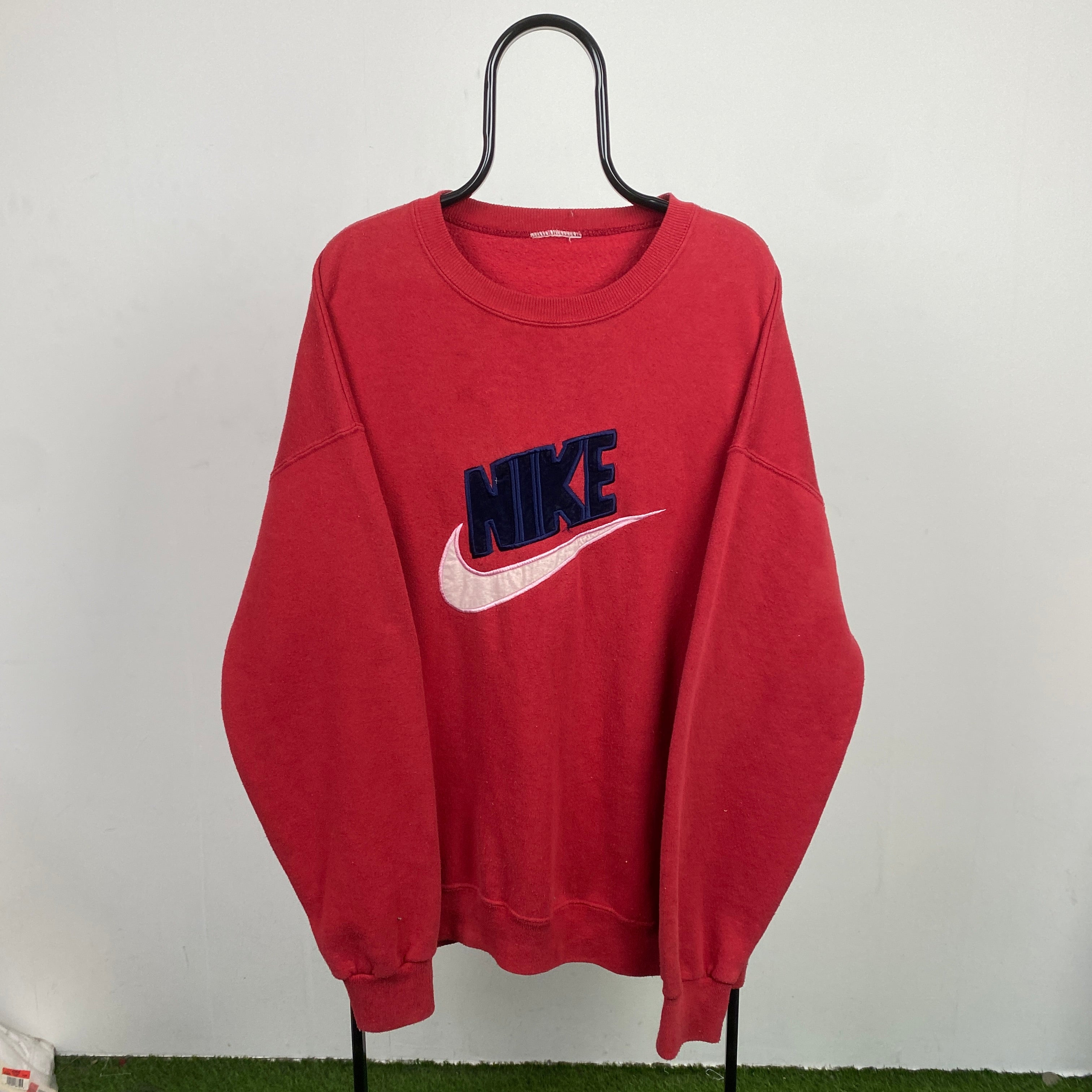 90s Nike Sweatshirt Red XXL