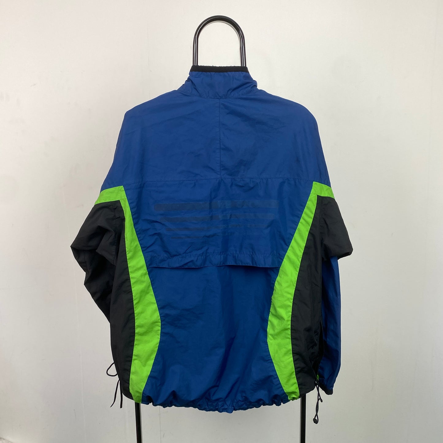 90s Nike Clima-Fit Windbreaker Jacket Blue XL