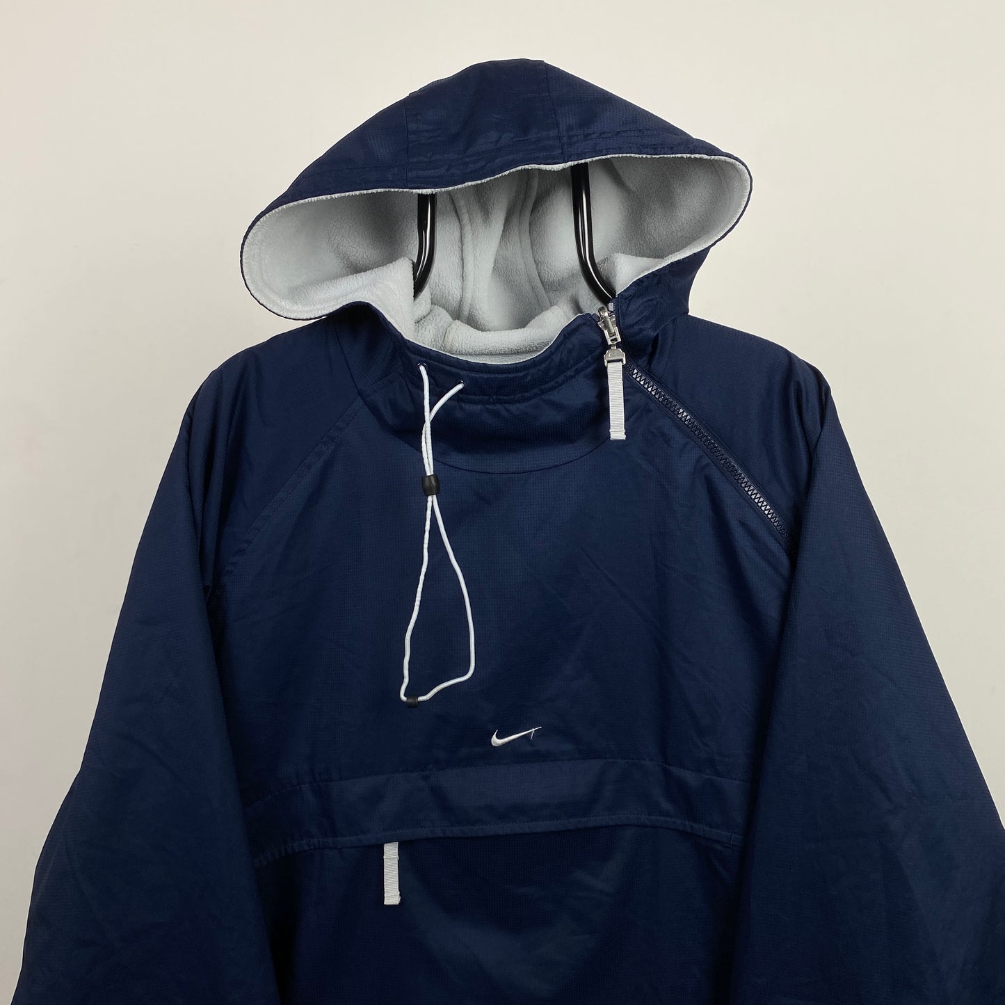 90s Nike Sidewinder Reversible Fleece Coat Jacket Baby Blue XL