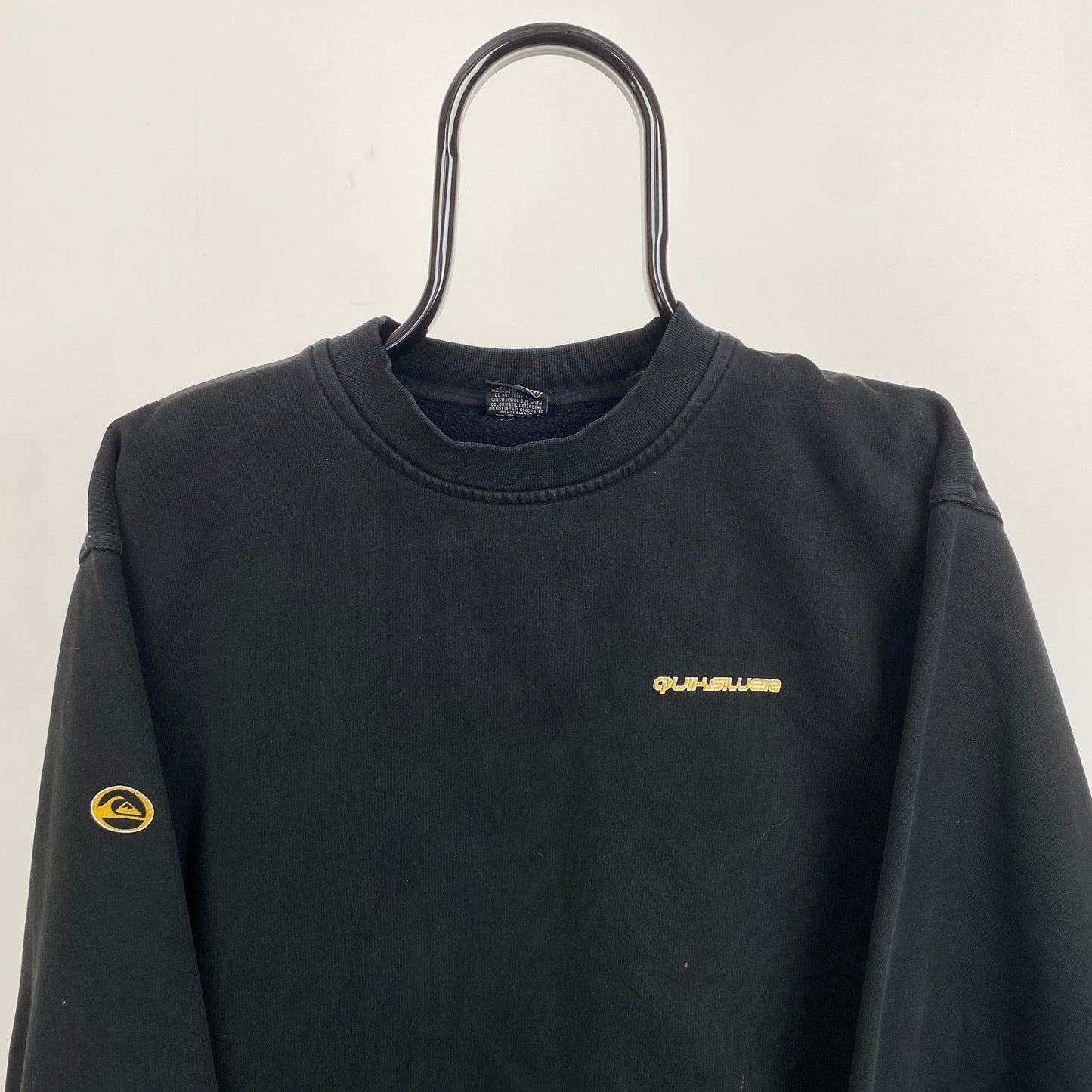 Retro Quiksilver Skate Sweatshirt Black XL