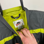 90s Nike Windbreaker Jacket Grey Large