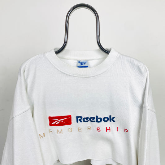 Retro Reebok Cropped Sweatshirt White XL
