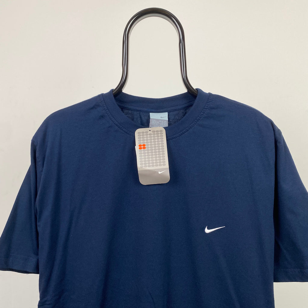 00s Nike T-Shirt Dark Blue Medium
