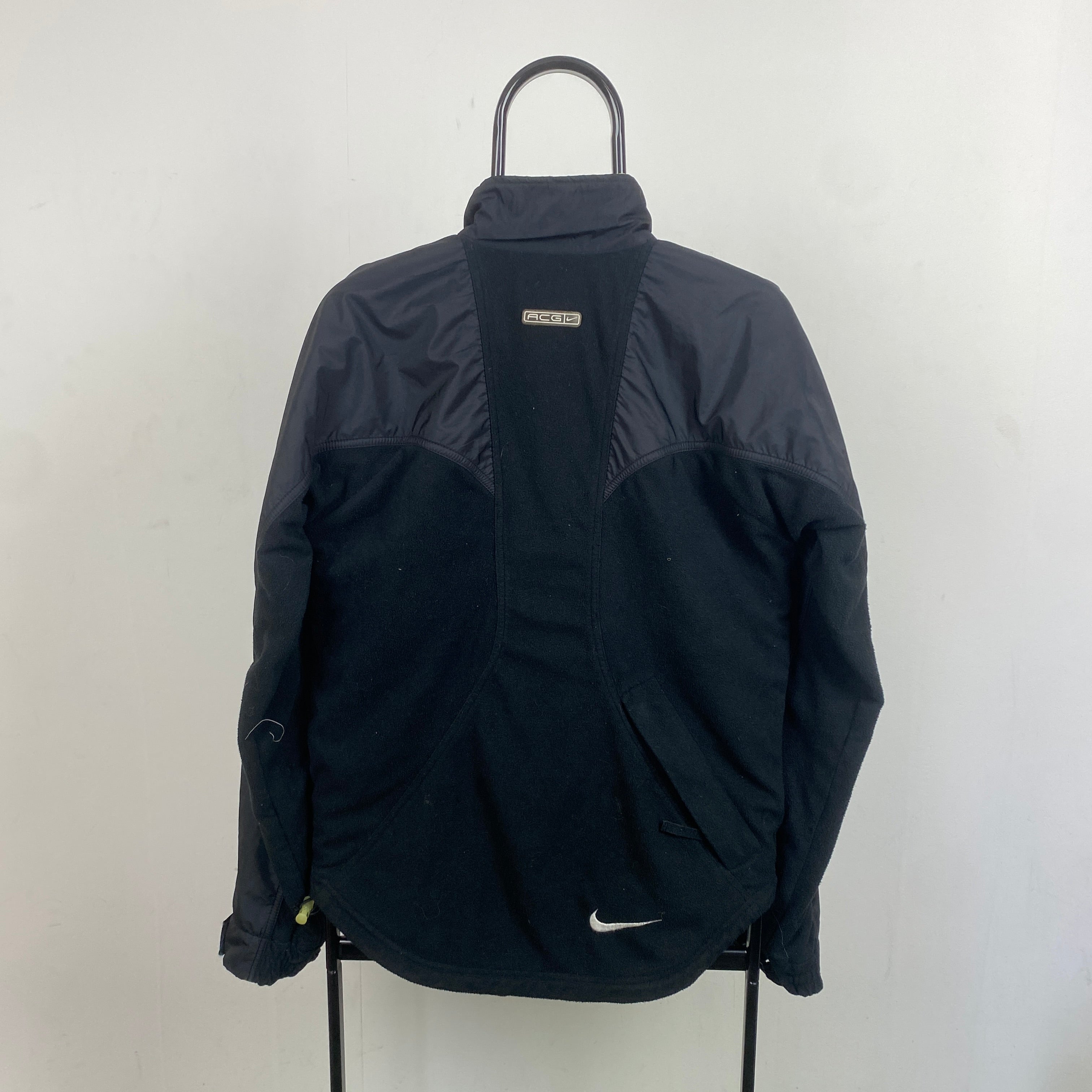 90s Nike ACG Fleece Coat Jacket Black Small – Clout Closet