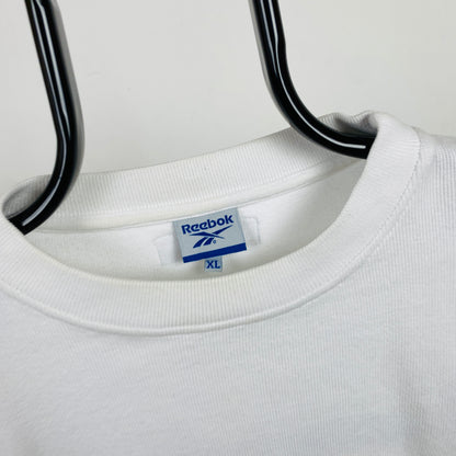 Retro Reebok Cropped Sweatshirt White XL