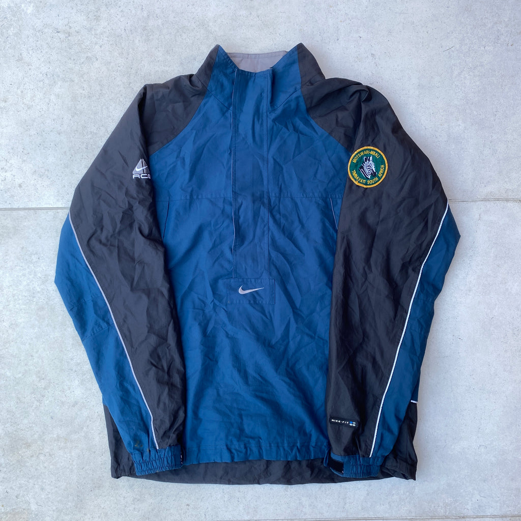 90s Nike ACG Packable Safari Coat Jacket Blue XL
