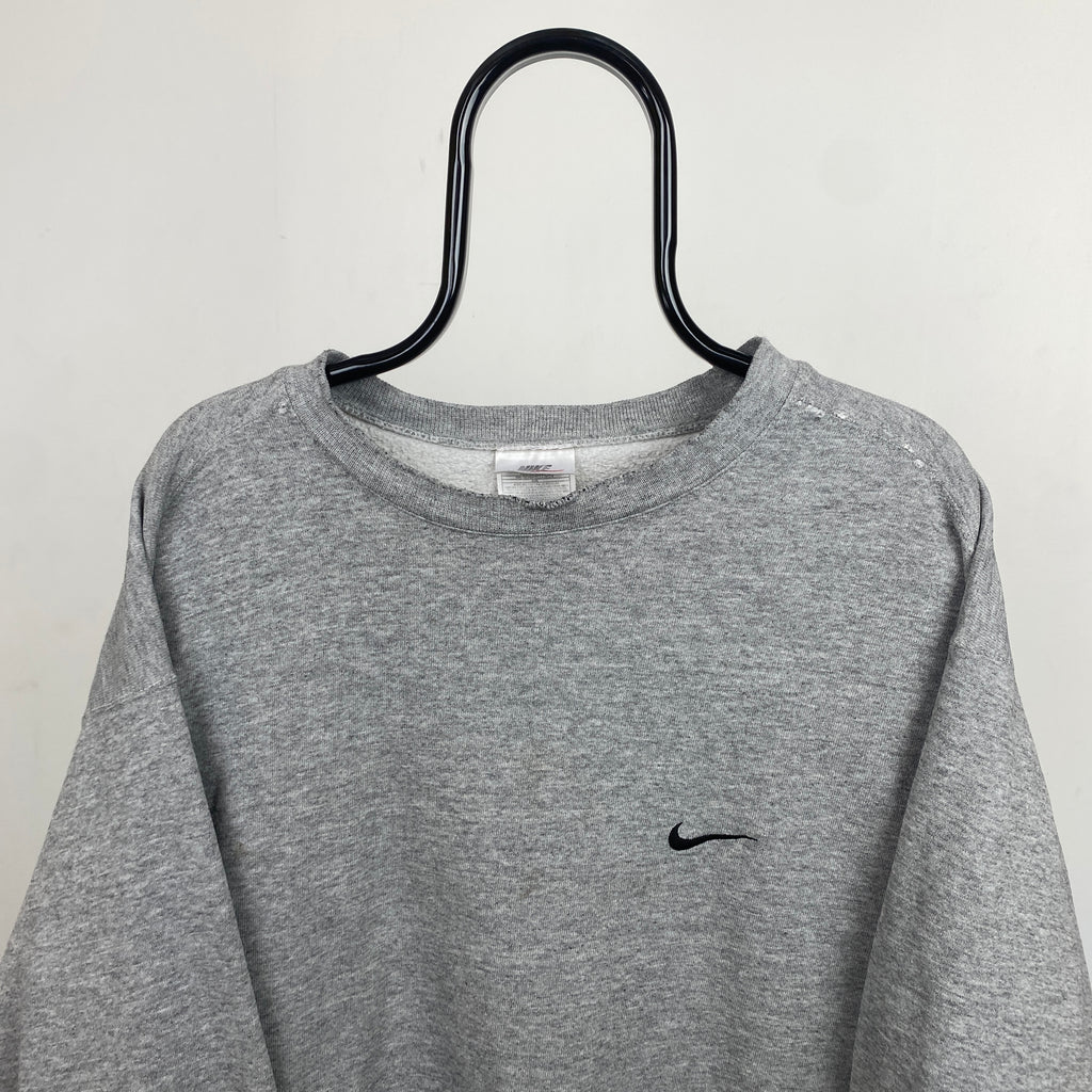 90s Nike Sweatshirt Grey Large
