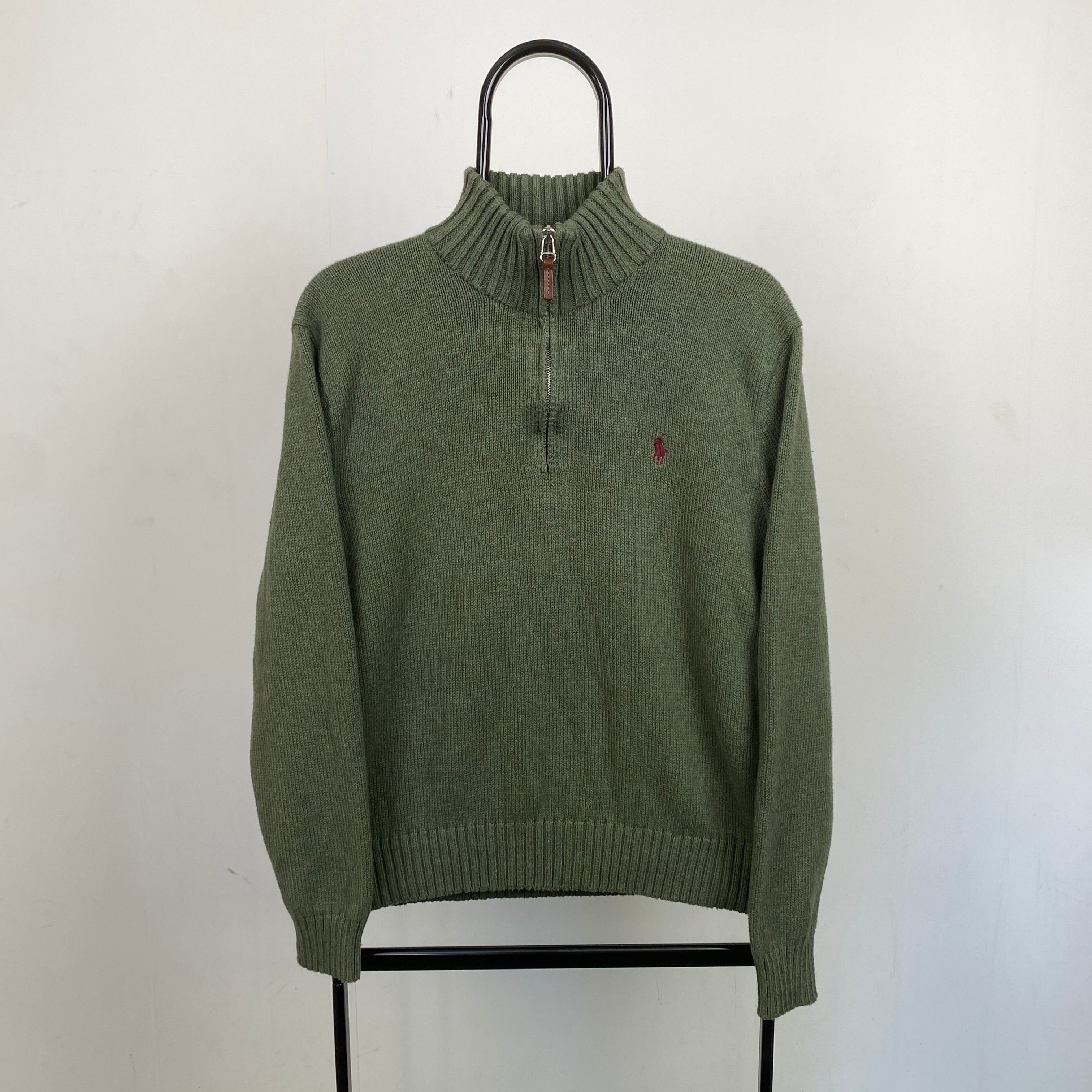 Polo ralph lauren green sweatshirt hot sale