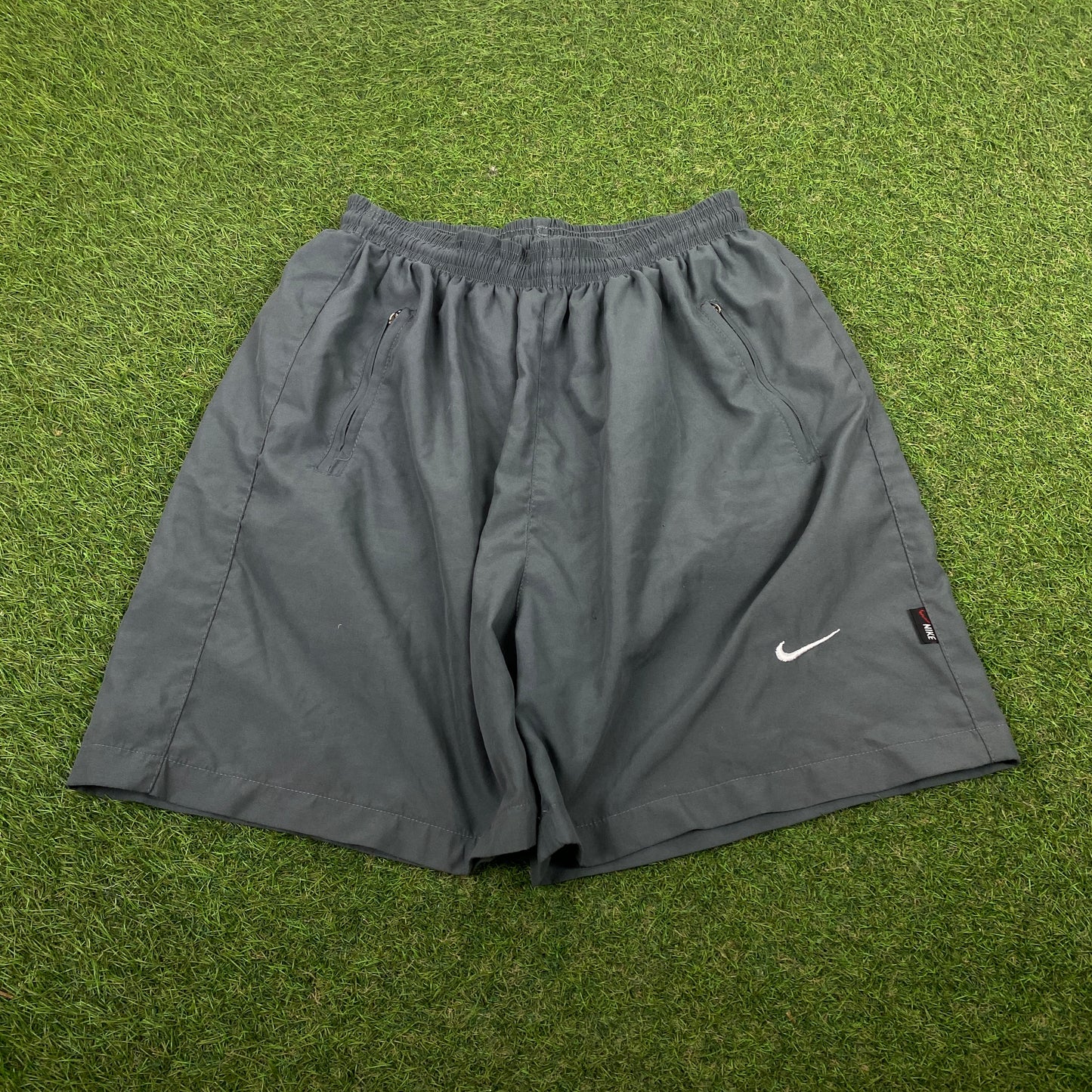 90s Nike Zip Pocket Shorts Grey XL