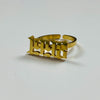 Adjustable 1998 Birth Year Ring Gold