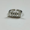 Adjustable 1999 Birth Year Ring Silver