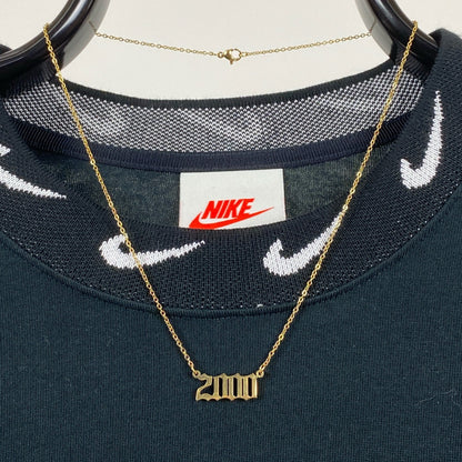 2000 Birth Year Necklace Chain Gold