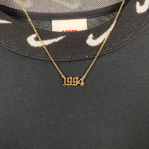 1994 Birth Year Necklace Gold