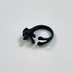 Adjustable Dog Ring Black