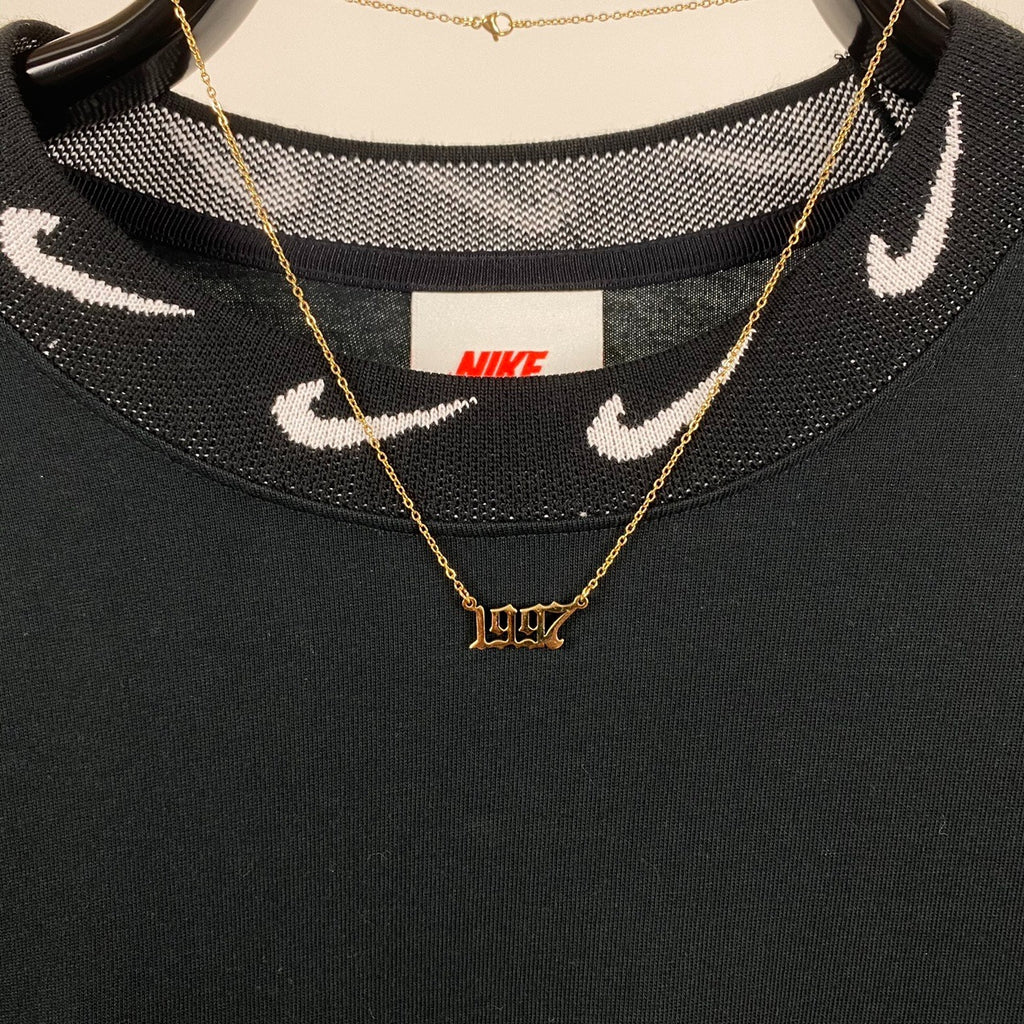 1997 Birth Year Necklace Chain Gold