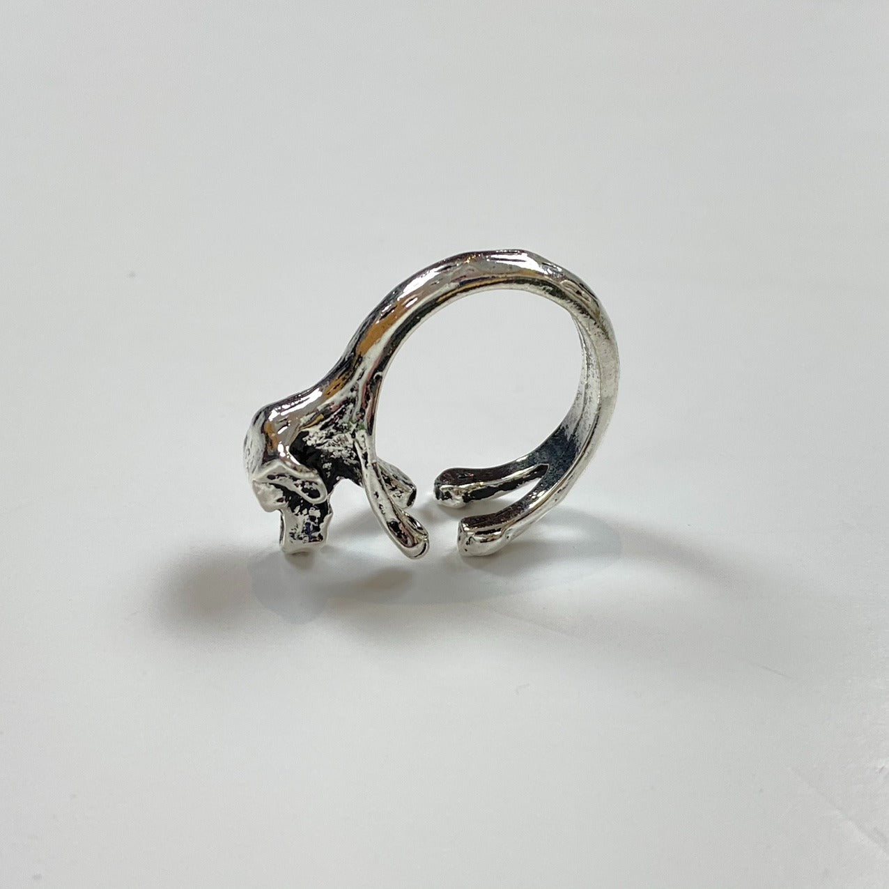 Adjustable Dog Ring Silver
