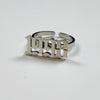 Adjustable 1998 Birth Year Ring Silver