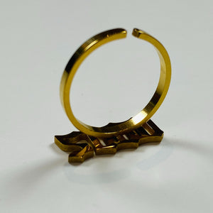 Adjustable 2000 Birth Year Ring Gold