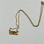 2005 Birth Year Necklace Chain Gold