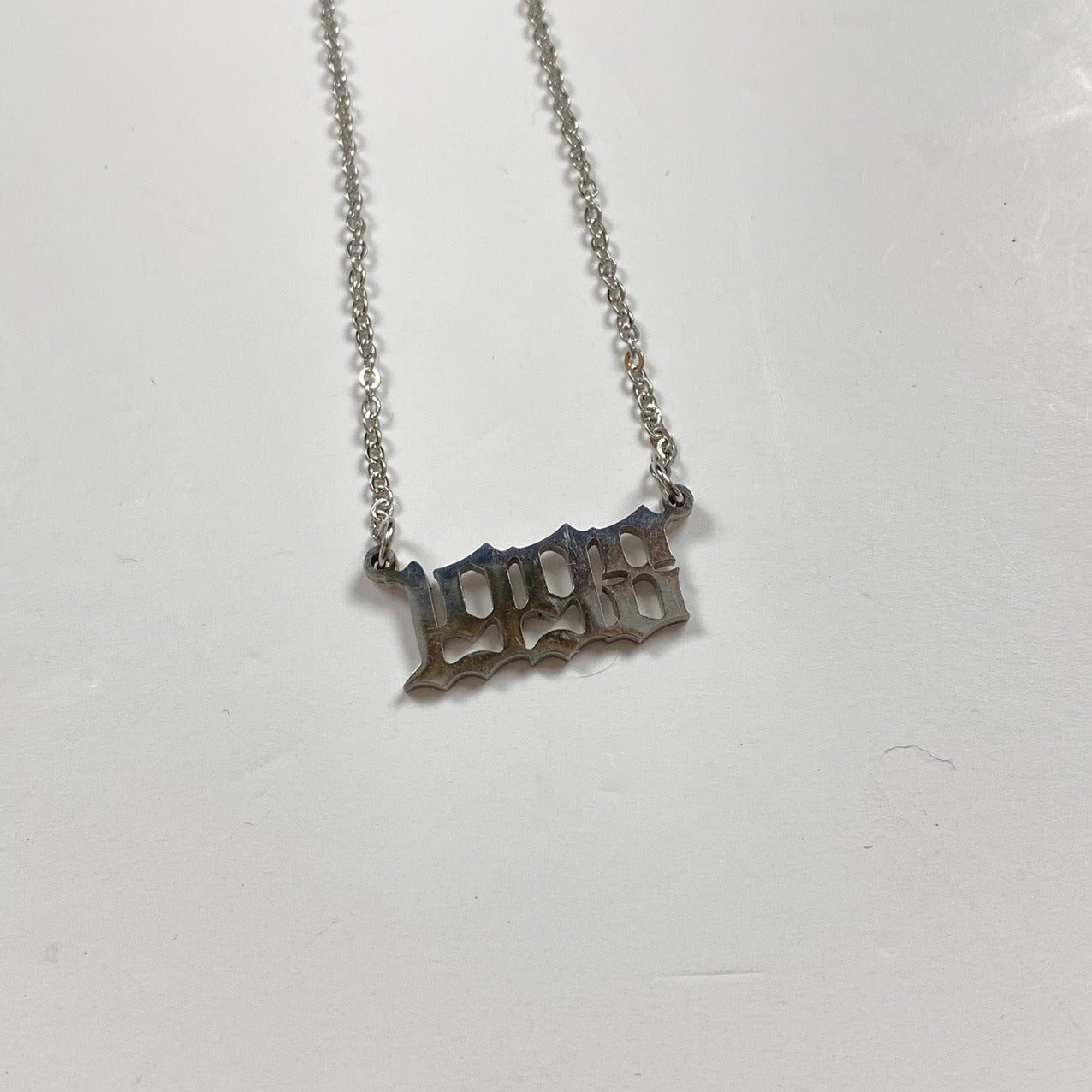 1998 Birth Year Necklace Chain Silver