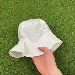 Retro Singapore Cricket Bucket Hat White
