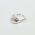 Vintage Retro Adjustable Mouse Ring Silver