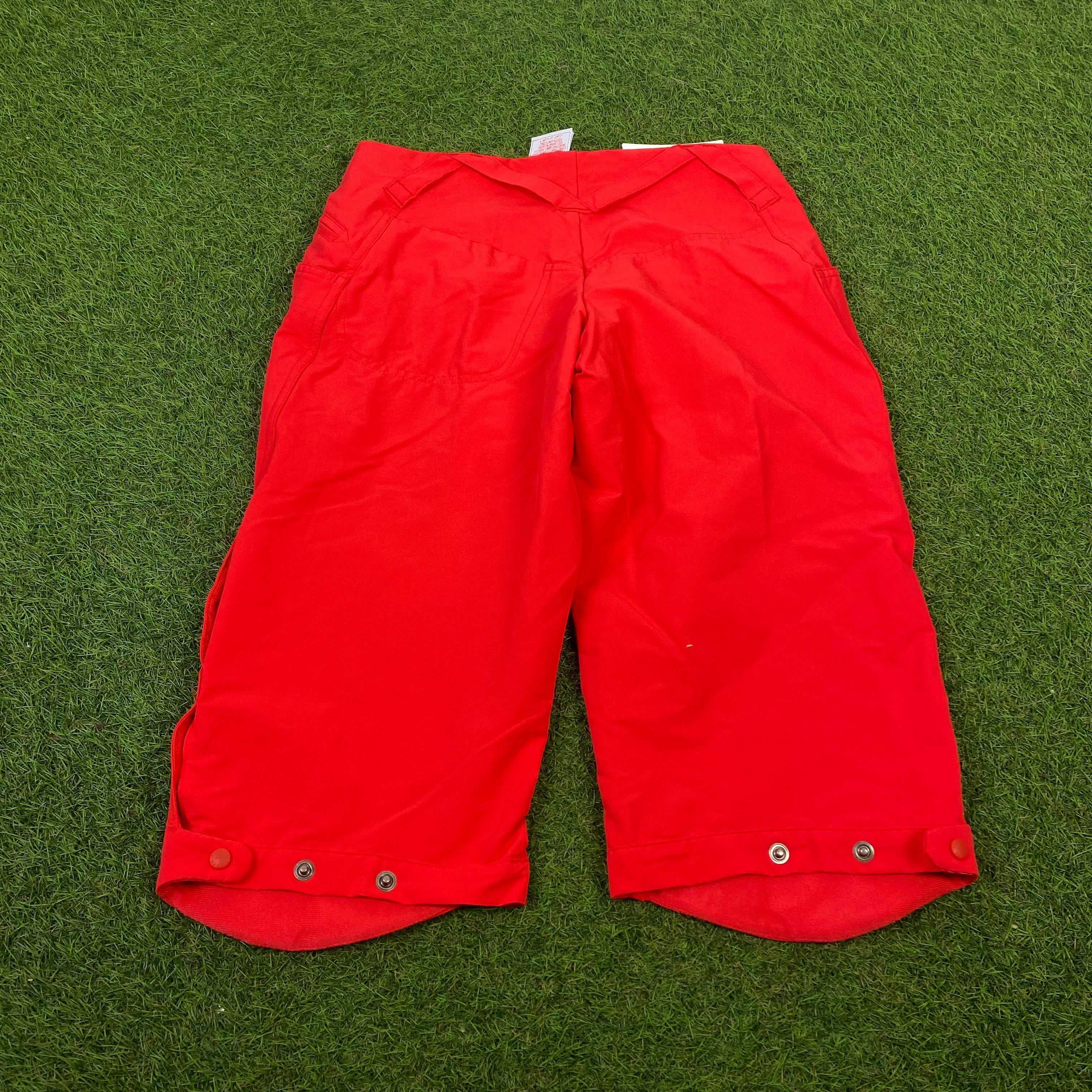 90s Nike ACG Cargo Shorts Red Medium
