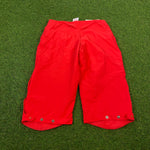 90s Nike ACG Cargo Shorts Red Medium