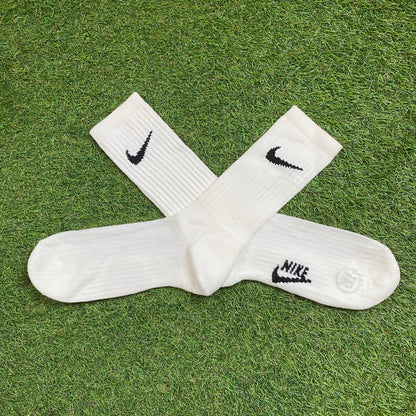 Vintage Nike Socks White UK6 - 12