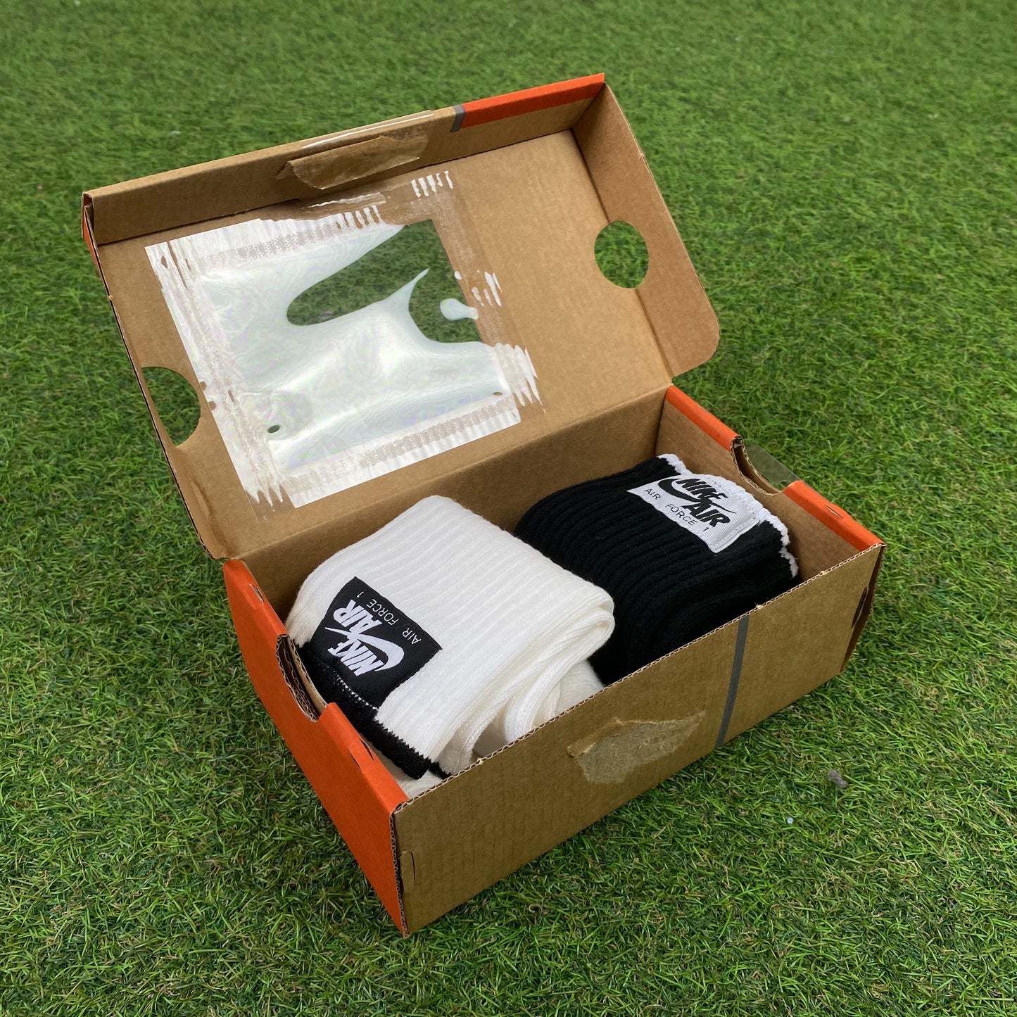 Vintage 90s Nike Air Force Socks Gift Box Set White UK6-12