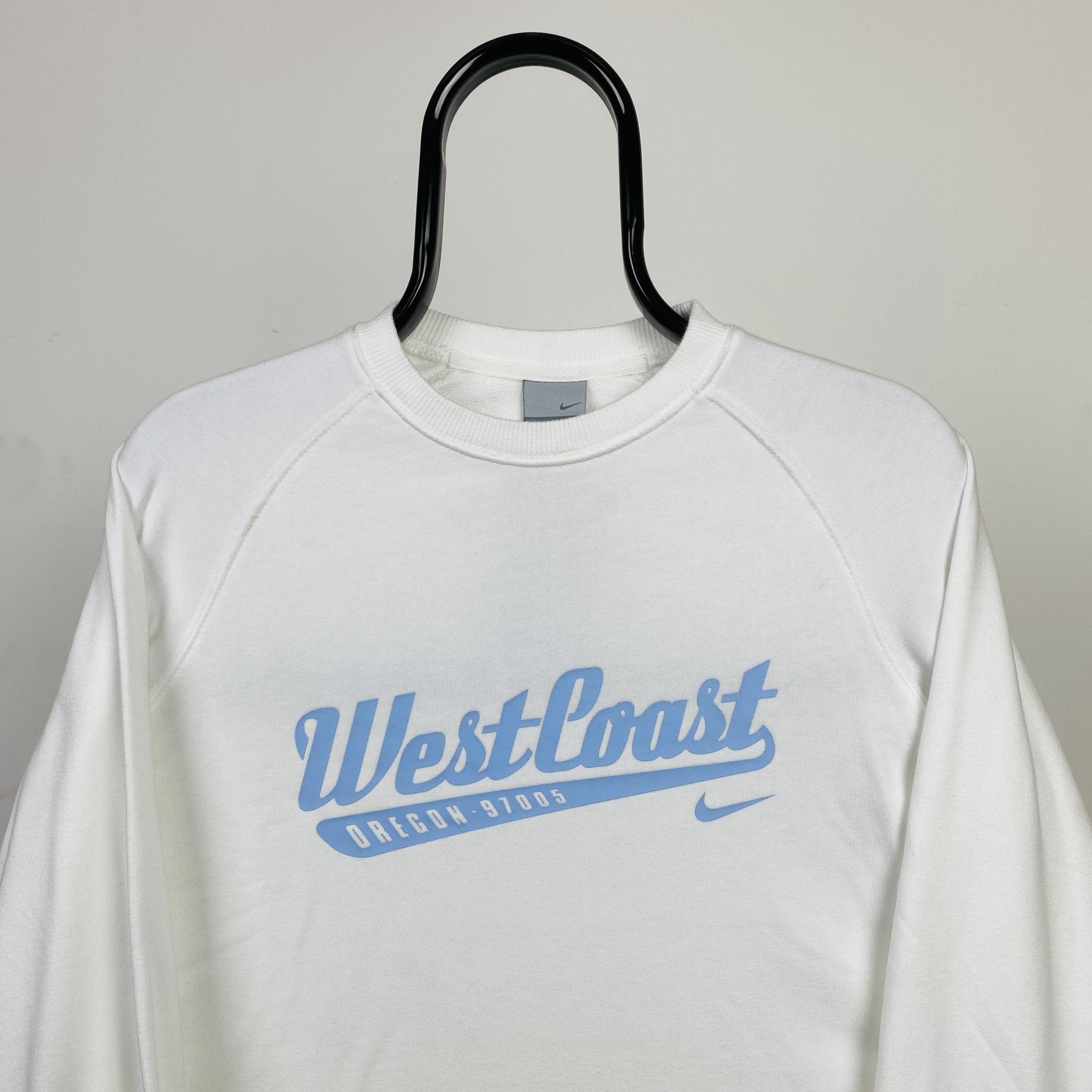 Vintage Nike Oregon Sweatshirt White Medium