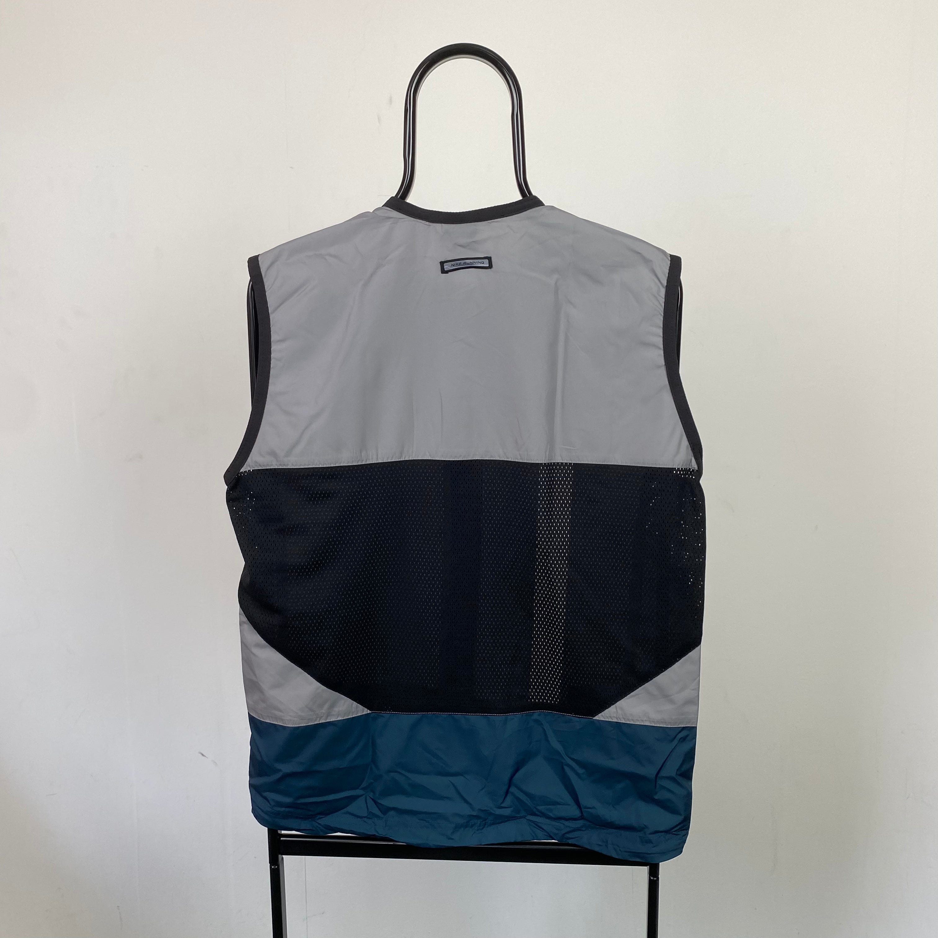 00s Nike Gilet Windbreaker Jacket Grey XL